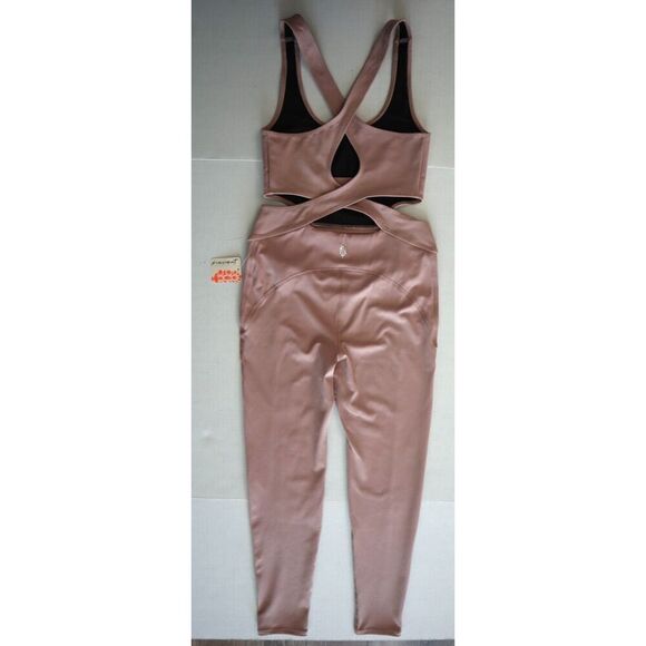 FP Movement OB1449134 Women Sz XS Mauve Swoon Back It Up One Piece Jumpsuit - Picture 2 of 13